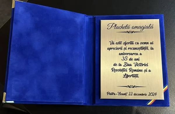 Plachete omagiale pentru revoluționarii din Neamț