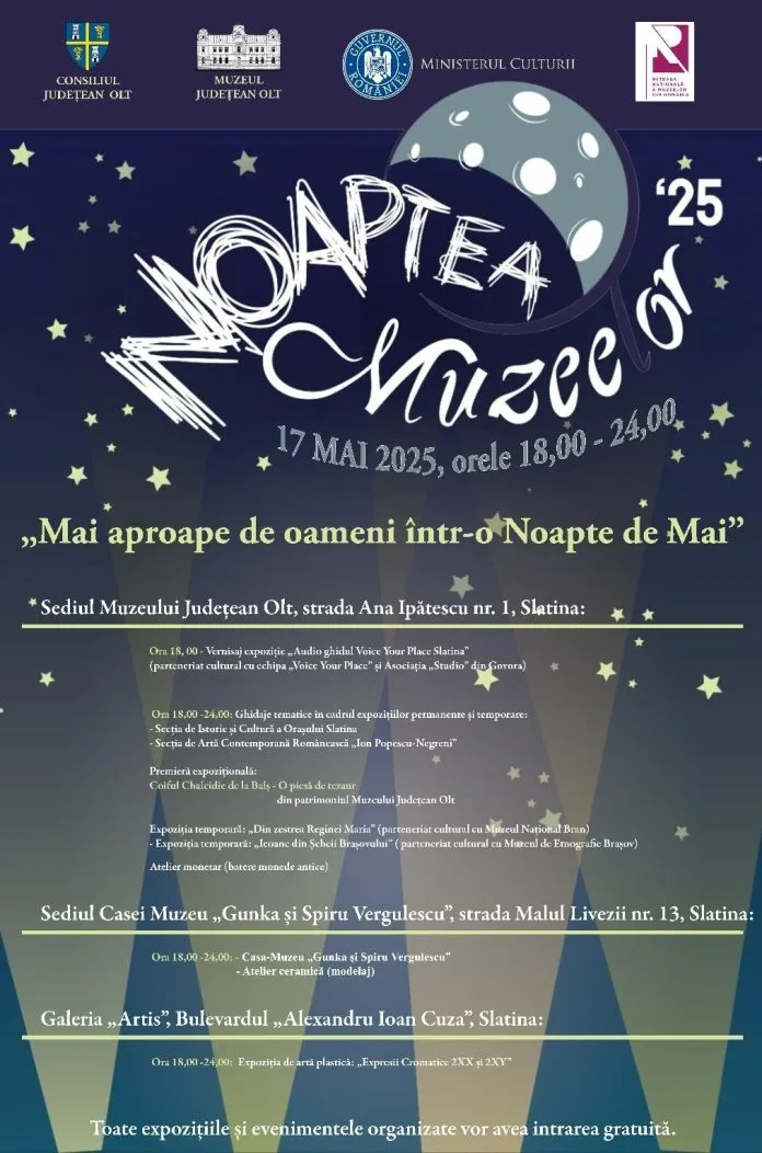 „NOAPTEA MUZEELOR” - „Mai aproape de oameni într-o Noapte de Mai”