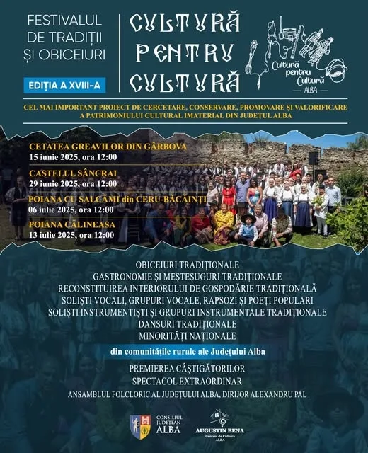 Tradiția renaște în satele din Alba, prin cel mai amplu festival de patrimoniu din România