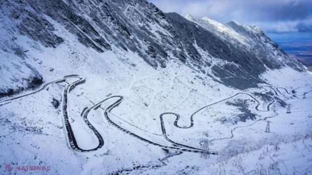Transalpina, închisă între Rânca și Obârșia Lotrului din cauza ninsorii și poleiului