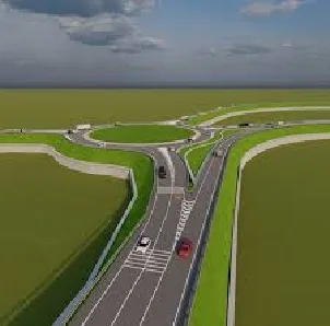 Centura rutieră a orașului Gura Humorului, în construcție