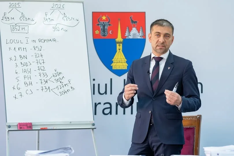 Maramureșul este pe primul loc în România la bugetele consiliilor județene în anul 2025!