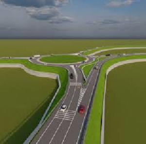 Centura rutieră a orașului Gura Humorului, în construcție