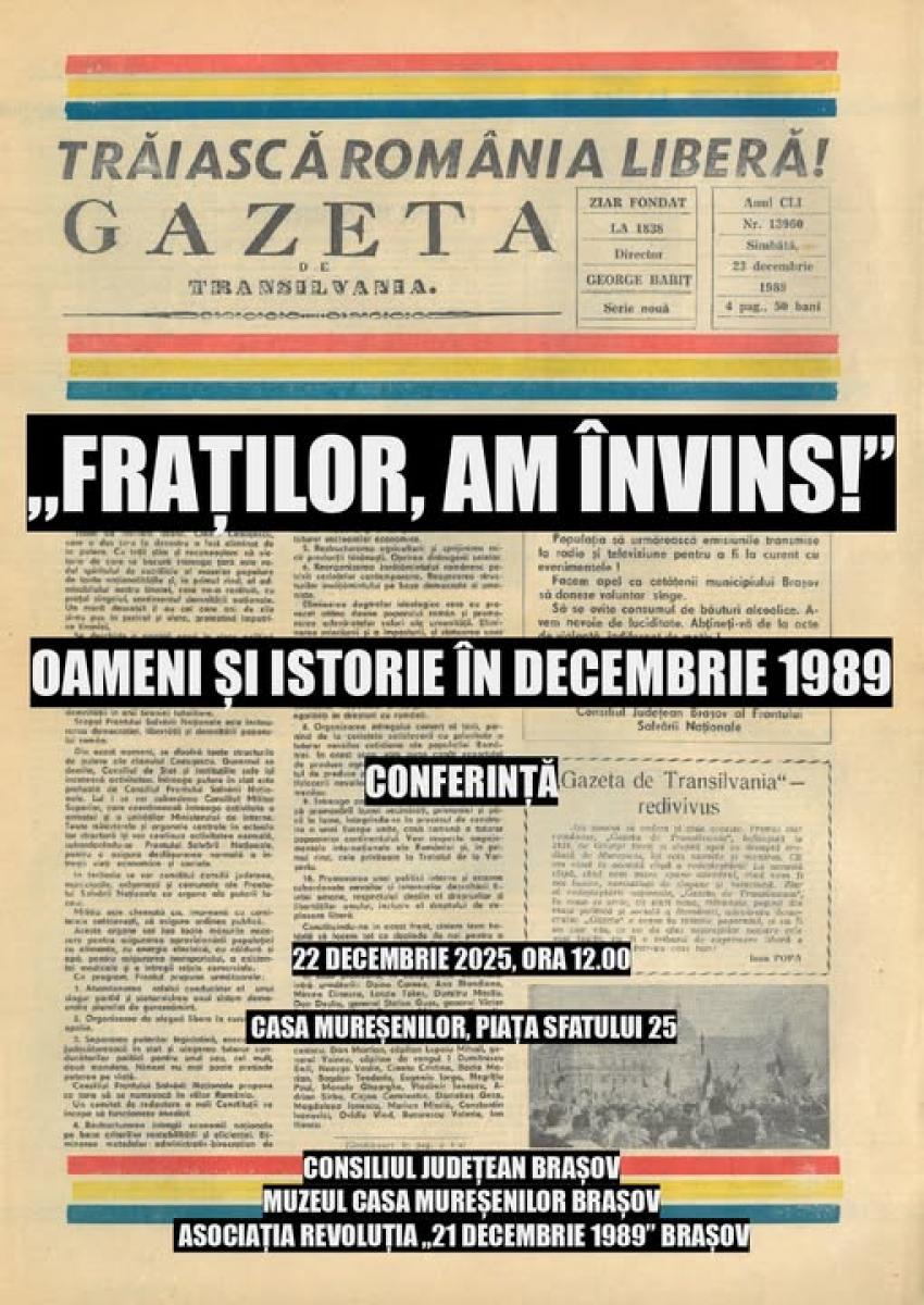 „FRAȚILOR, AM ÎNVINS!”. Oameni și istorie în 22 decembrie 1989