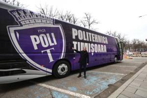 Politehnica Timișoara „a primit de la Moș Crăciun” un autocar nou nouț