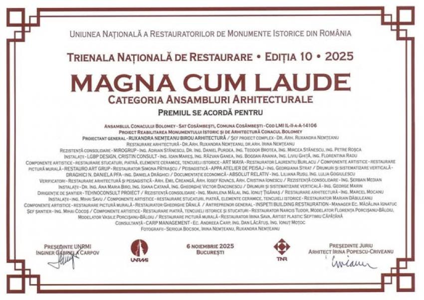 Conacul Bolomey – un exemplu de excelență în restaurare