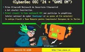 Prima ediţie a Olimpiadei de Securitate Cibernetică (OSC)