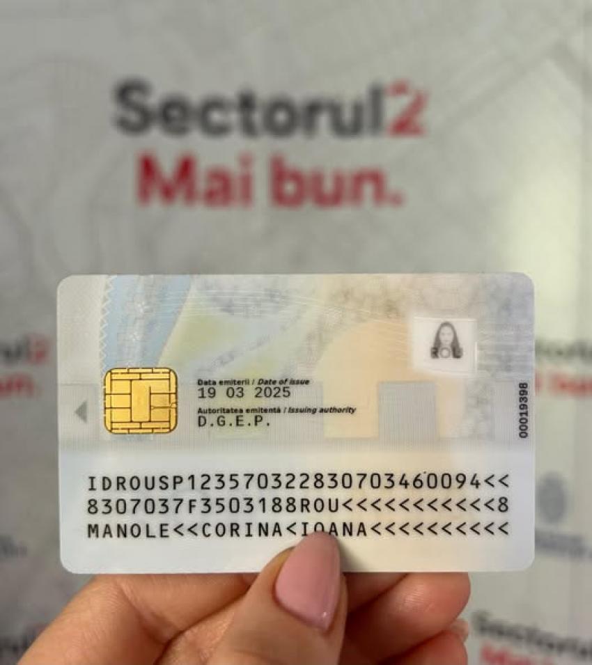 Noile cărți de identitate electronice, disponibile de azi în Sectorul 2!